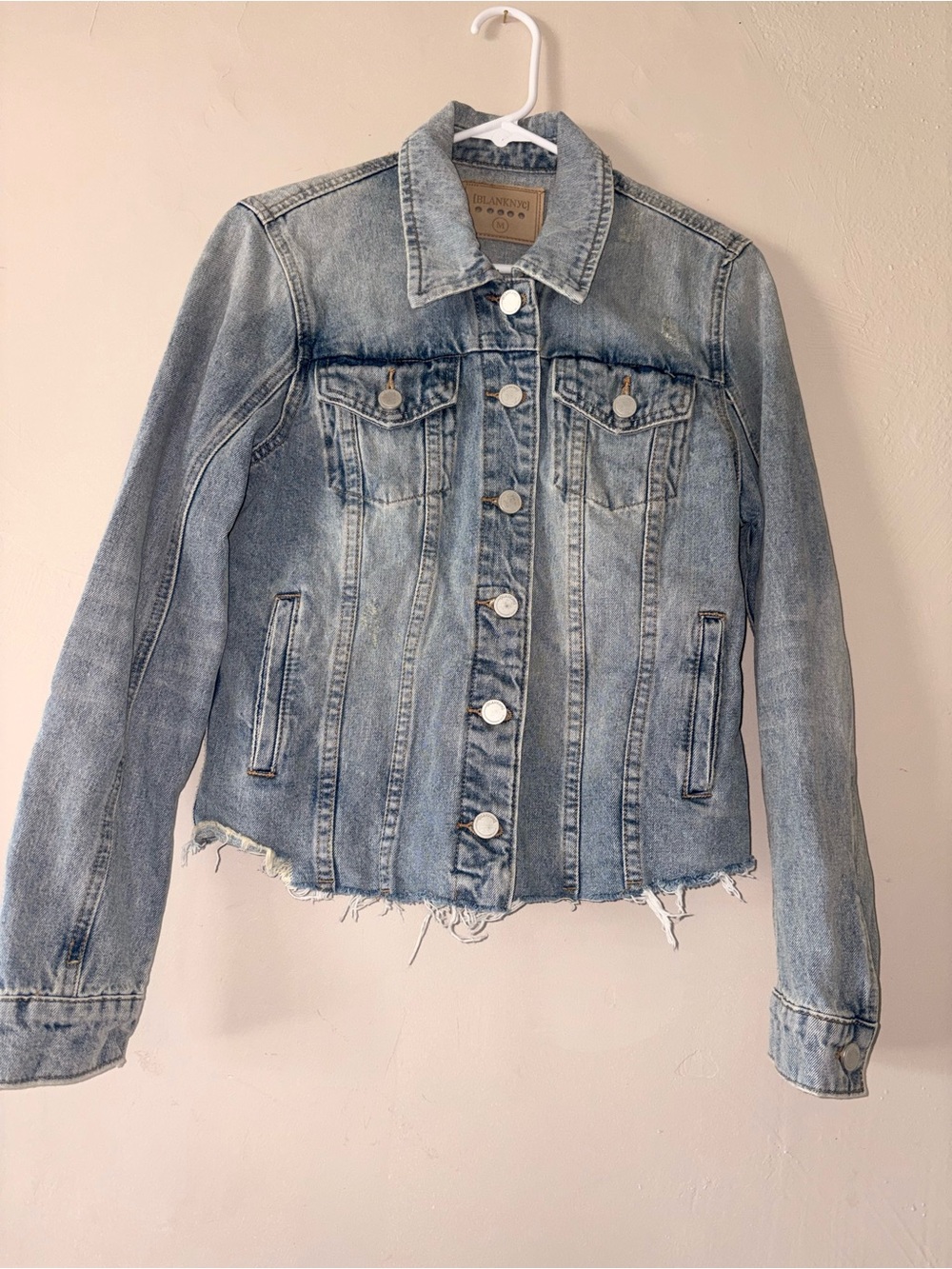 Blank NYC Distressed denim jacket Jean M